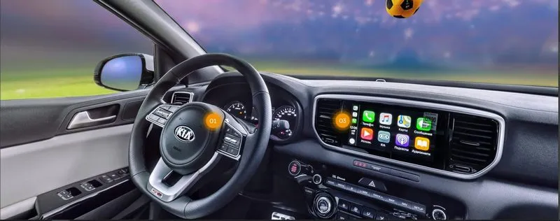 KIA Sportage — интерактивный модуль с интерьером авто 360
