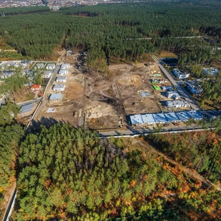 Поселок «Белгравия»: аэропанорама с интеграцией 3D-моделей