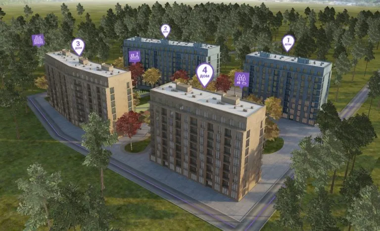 3D-презентация загородного ЖК (WebGL и three.js)