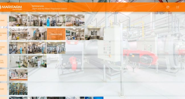 Віртуальний тур для фармацевтичного виробництва Marifarm